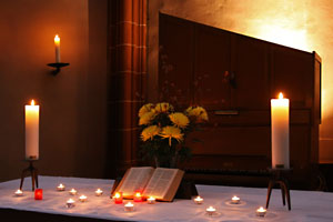 Geschmückter Altar