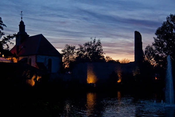 Ruine am Abend