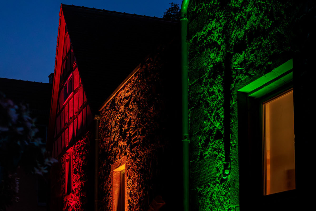 Buedingen Kulturnacht 2026 - Lichtkunst in der Seitenstraße
