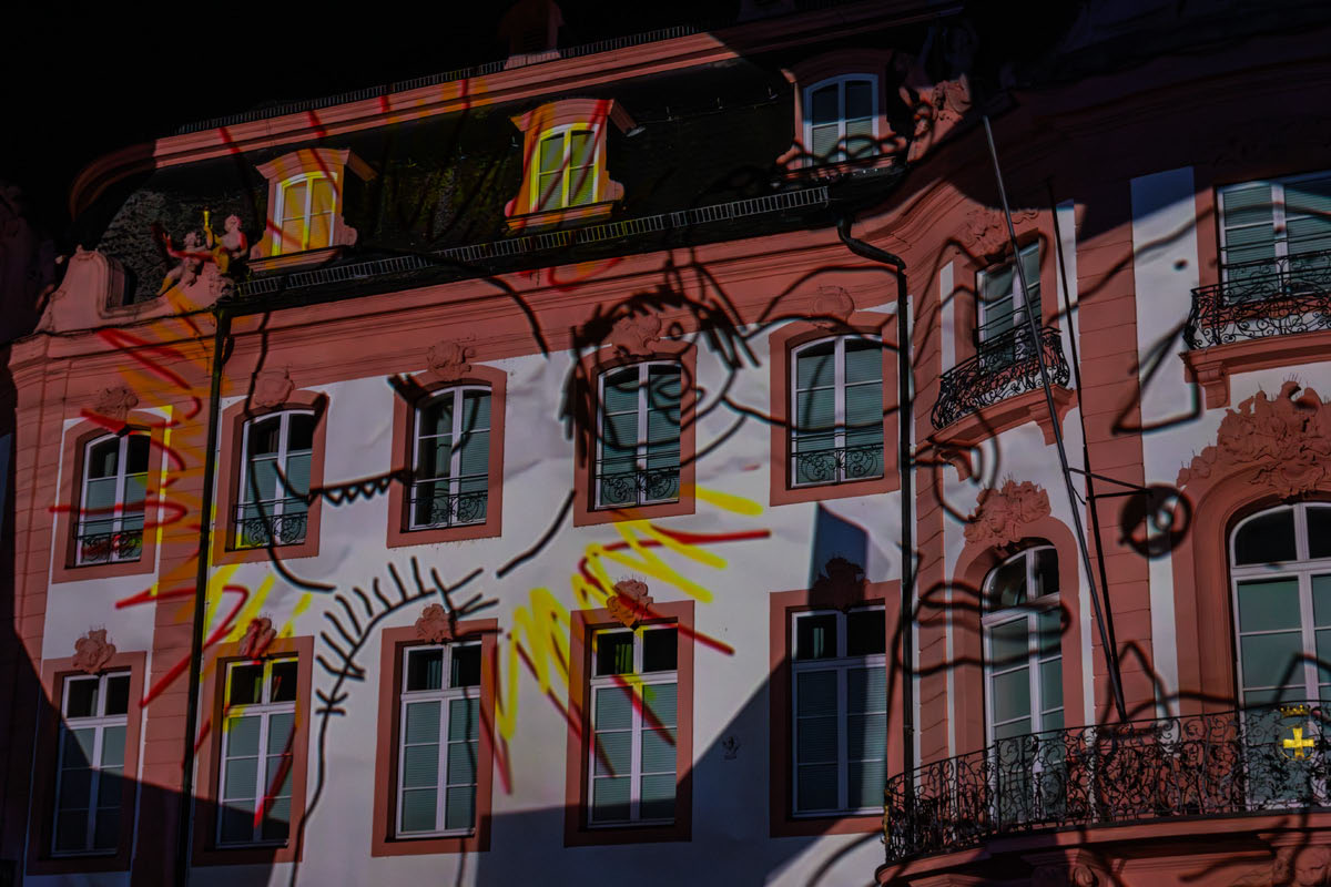 Mainz leuchtet 2026 Dom - Osteiner Hof - Gekritzel