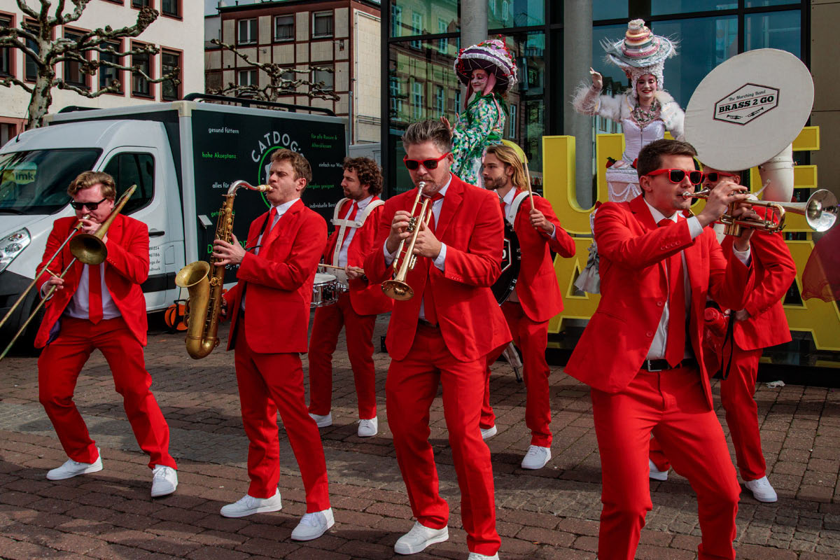 Smile Days Stadthof HU2025 - Brass2Go auf dem Hanauer Marktplatz
