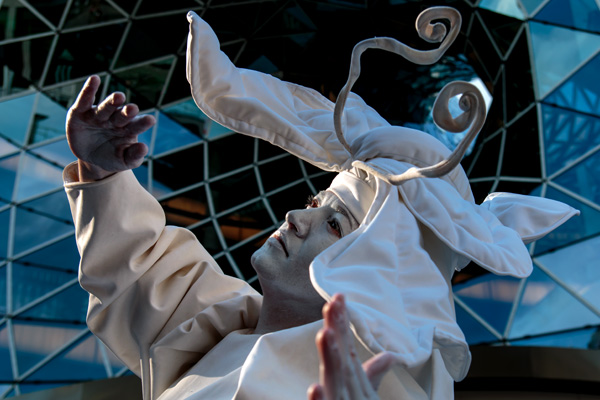 Sommerwerft 2015 - Schmetterlings-Performance auf der Zeil