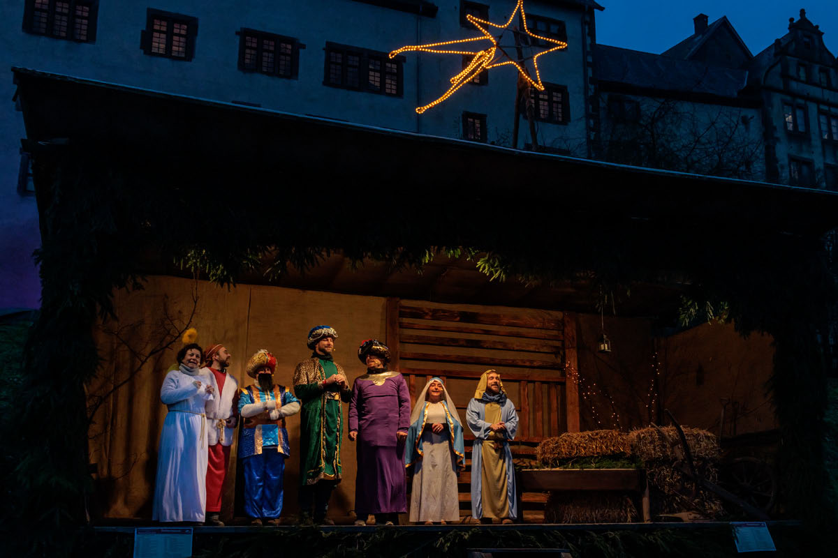 Ronneburg Weihnachtsmarkt - Krippenspiel